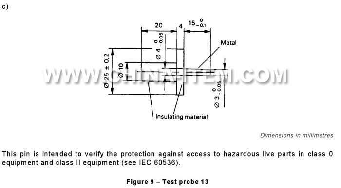 IEC 61032 Test Probe 13 Meets IEC CSA & UL Requirements, Supplier Wholesale Precision Test Probes IEC 61032 Short Probe 13